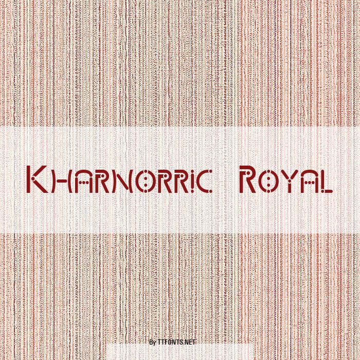 Kharnorric Royal example